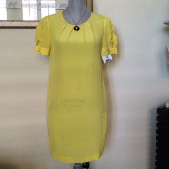 Donna Morgan Dresses & Skirts - New - Yellow silk dress
